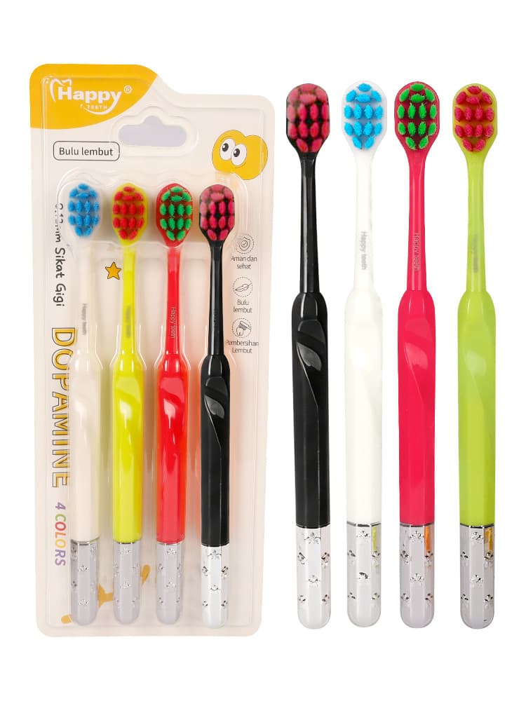 YN04 Colorful Handle Adult Toothbrush